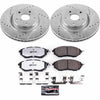 Powerstop Z26 Street Warrior Brake Rotor Pad Package Deal Front Only - 15-21 WRX