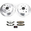 Powerstop Z26 Street Warrior Brake Rotor Pad Package Deal Rear Only - 15-21 WRX