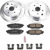 Powerstop Z23 Evolution Sport Brake Rotor Pad Package Deal Rear Only - 15-21 WRX