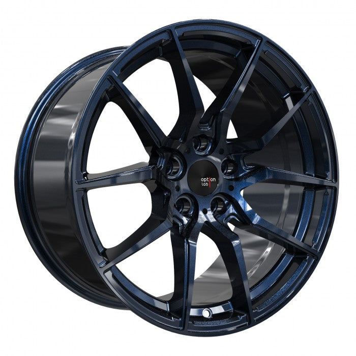 Option Lab R716 18x8.5 5x108 +40 Midnight Blue Wheel - Universal