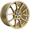 Option Lab R716 18x9.5 5x114.3 +35 Top Secret Gold Wheel - Universal