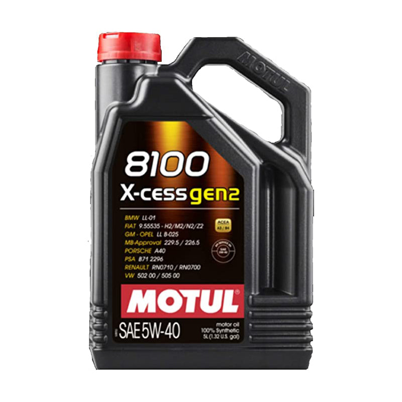 Motul 8100 X-Cess Engine Oil 5W40 5L - New Provisions Racing