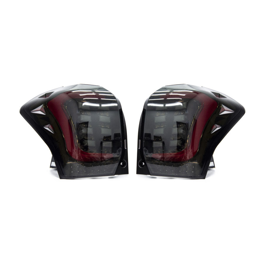 OLM USDM CS Sequential Style LED Tail Lights Smoked Lens Gold Base Red Bar - 2014-2018 Subaru Forester