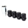 Project Kics Bull Lock Tuskey M12x1.25 Lock Nuts Black - Universal