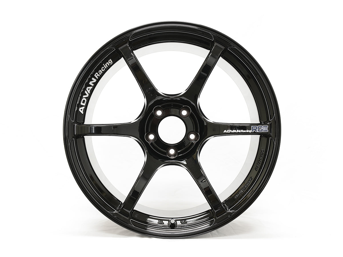 YOKOHAMA アドバン　RG-3 セミグロスブラック Advan Racing RGIII 18x10.5 +15 5x114.3 Gloss Black - Universal