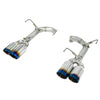 Remark Axleback Muffler Delete 4" Tips Double Wall Burnt Tip - 15-21 WRX/STI