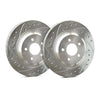SP Performance Drilled and Slotted Silver Zinc Rotors Front Pair - 15-19 WRX