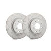 SP Performance Peak Series Slotted Gray ZRC Rotors Front Pair - 15-19 WRX