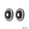 StopTech Drilled and Slotted Rear Rotors Pair - 15-19 WRX