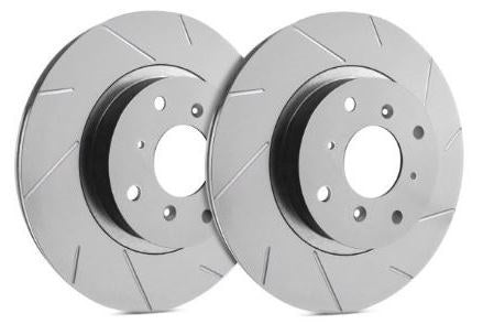 SP Performance Peak Series Slot ZRC Front Rotors (Pair) Subaru WRX 2002-2008