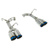 Remark Axleback Muffler Delete 4" Tips Single Wall Burnt Tip - 15-20 WRX/STI