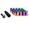 Muteki SR35 16+4 Closed Ended Neo Chrome Lug Nuts 35mm 12x1.25 - Universal