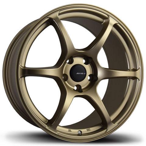 Avid.1 AV-26 18x9.5 5x114.3 +38 Racing Gold Wheel - Universal