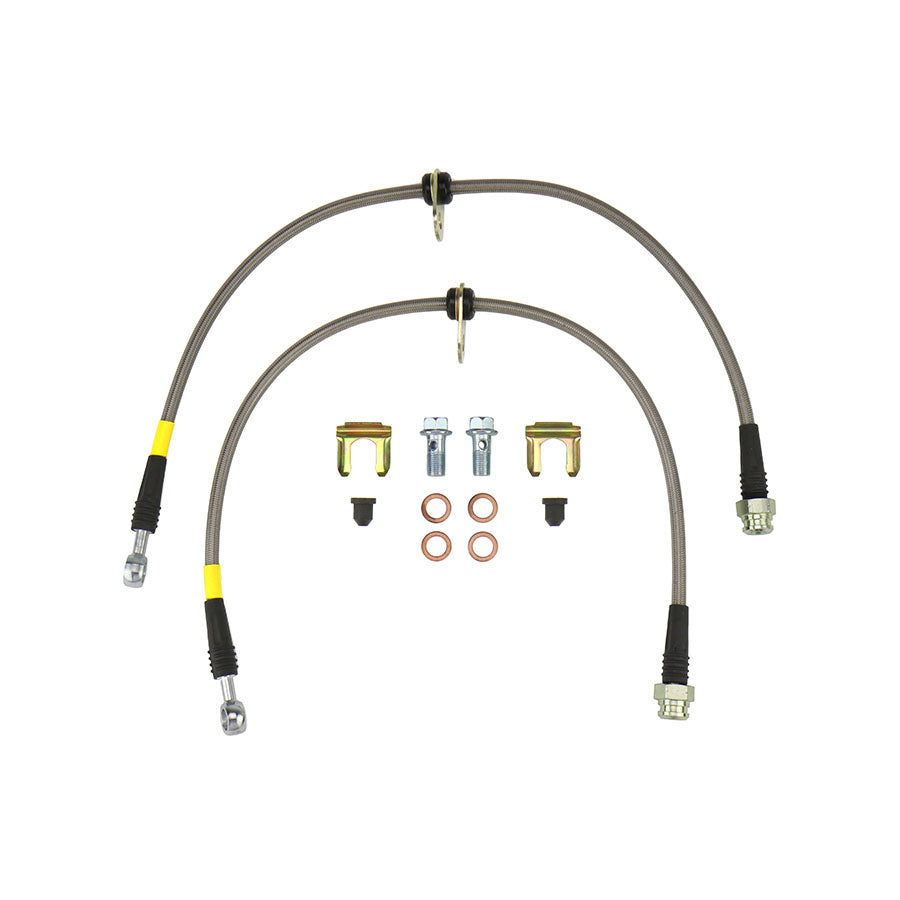 FactionFab Front Stainless Steel Brake Lines - 2018-2021 STI