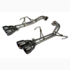 FactionFab Axle Back Exhaust w/ Black Tips - 2011-2014 STI Sedan / 2011-2014 WRX Sedan