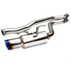 Invidia Racing Series Single Exit Catback Exhaust Titanium Tip - 2008-2014 Sedan WRX / 2011-2014 Sedan STI