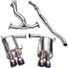 Invidia Q300 Catback Exhaust Titanium Tips Single Wall - 2022+ WRX