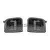 OLM USDM LED Front Turn Signal Housings Clear Lens Black Reflector - 15-17 WRX/STI