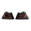 Subispeed Evolution Tail Lights by OLM Clear Lens, Black Base, Red Bar - 15-21 WRX/STI