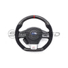 Subispeed CP Style Carbon Fiber Alcantara Steering Wheel - 15+ WRX/STI