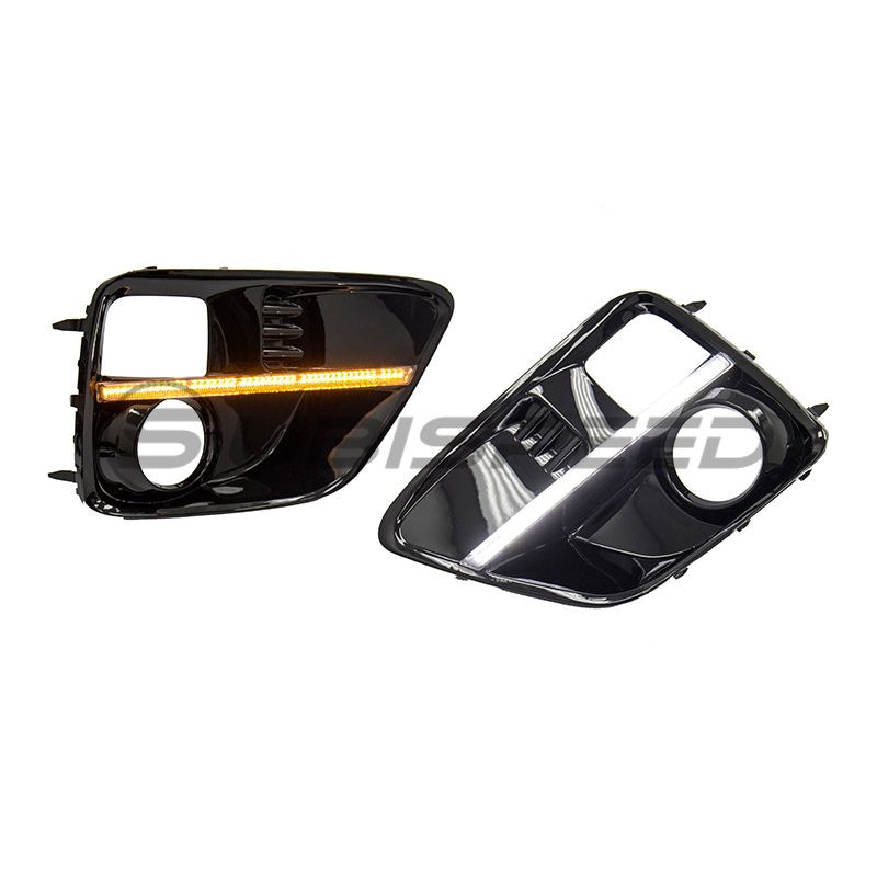 Subispeed Squential / Sweeping JDM WRX S4 Style DRL Fog Light Bezels - 15-17 WRX/STI