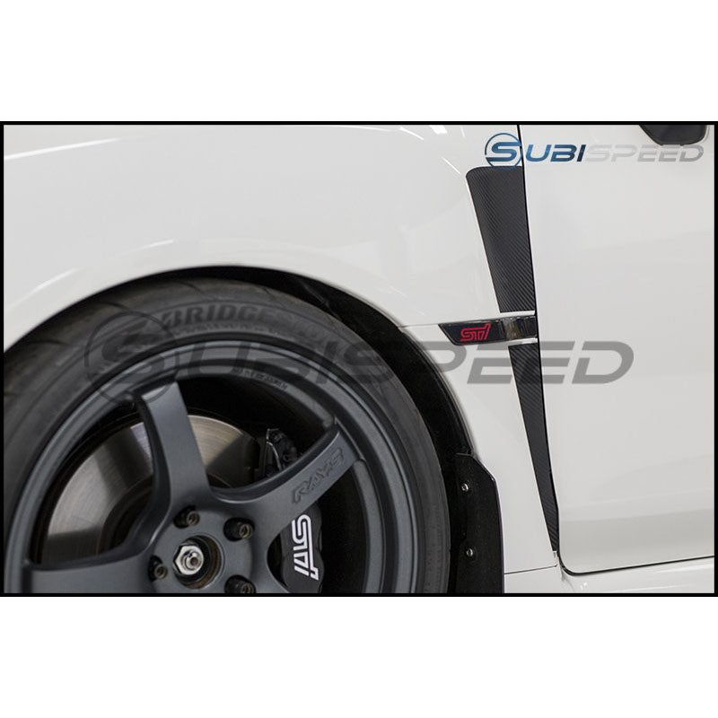 3D Carbon Fiber Fender Vent Insert Set - 15-21 WRX/STI
