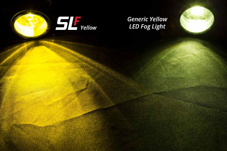 Yellow focus light outlet